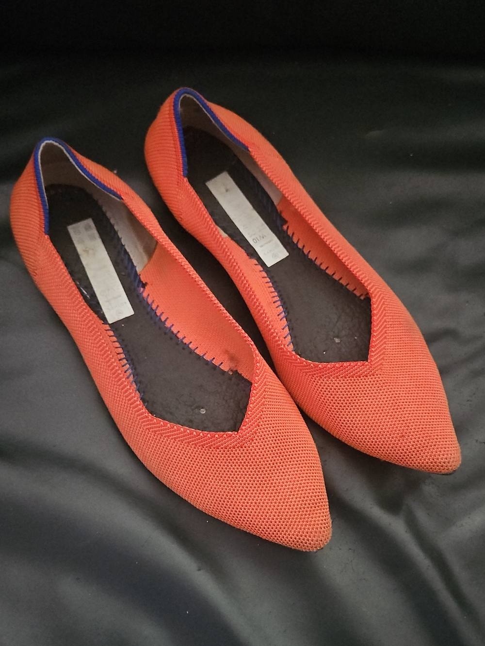Rothy's "The Point" Pointed Toe  Slip On Flats Shoes Women’s 10 US NO INSOLES